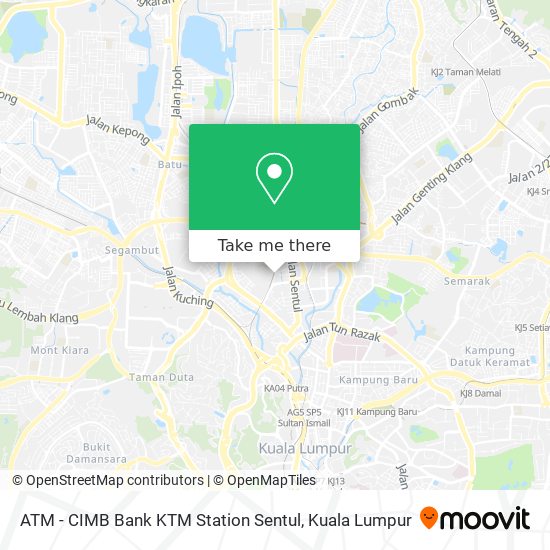 Peta ATM - CIMB Bank KTM Station Sentul