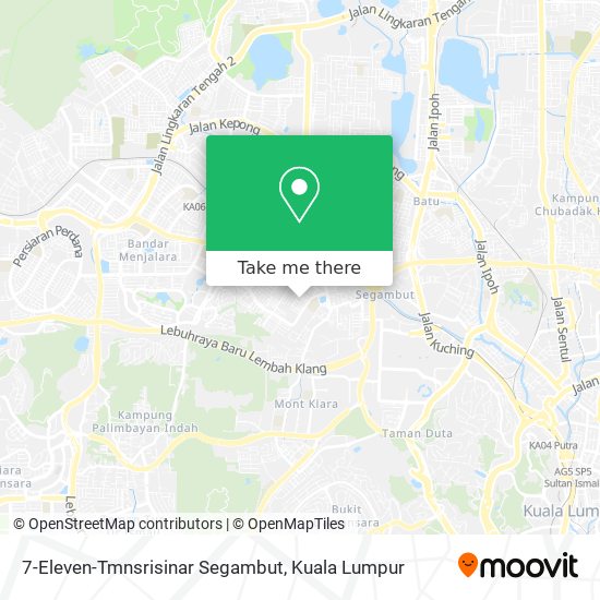 Peta 7-Eleven-Tmnsrisinar Segambut