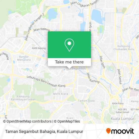 Peta Taman Segambut Bahagia