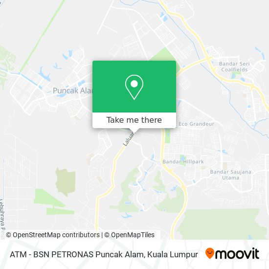 Peta ATM - BSN PETRONAS Puncak Alam