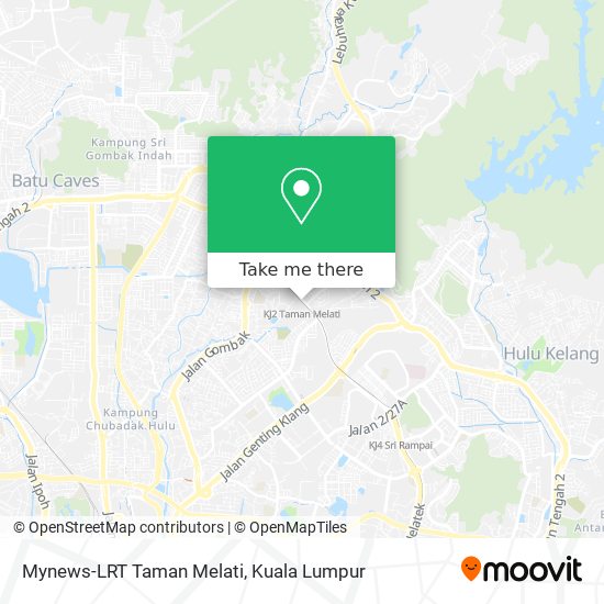 Mynews-LRT Taman Melati map