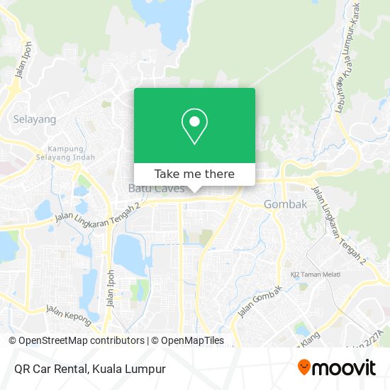 QR Car Rental map