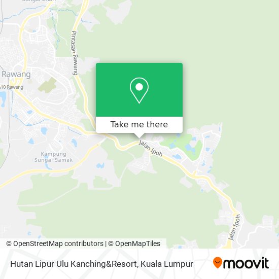 Peta Hutan Lipur Ulu Kanching&Resort