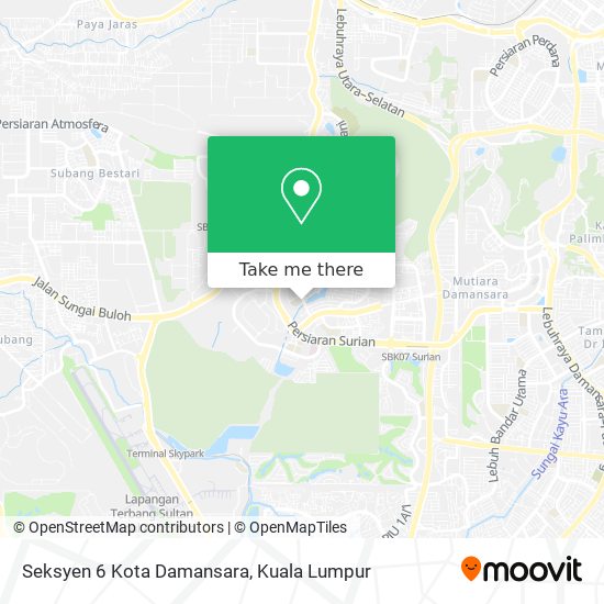 Peta Seksyen 6 Kota Damansara