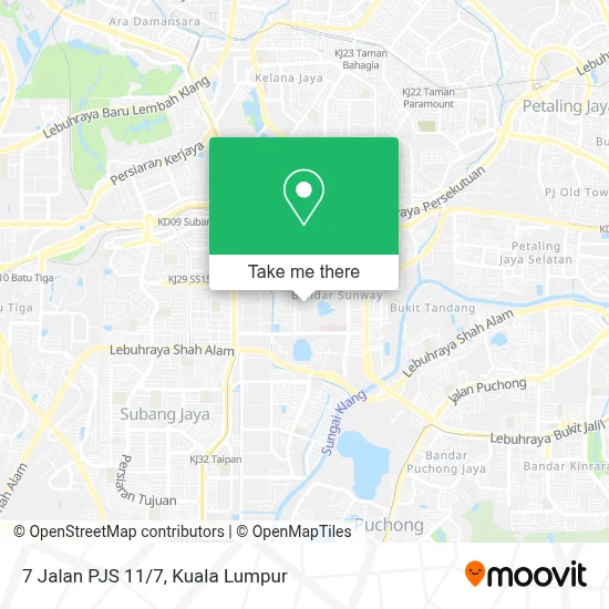 7 Jalan PJS 11/7 map