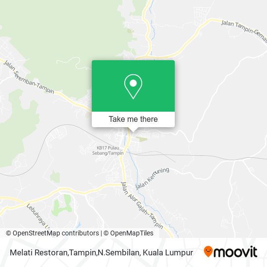 Peta Melati Restoran,Tampin,N.Sembilan