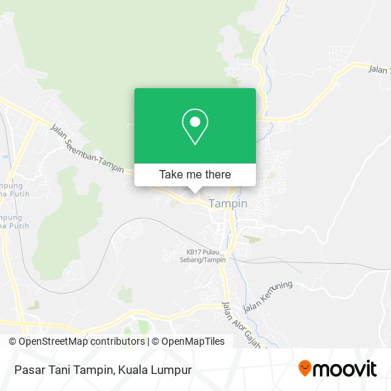 Pasar Tani Tampin map