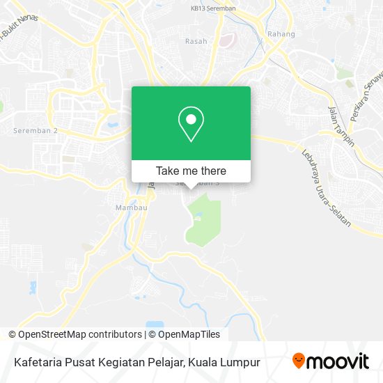 Kafetaria Pusat Kegiatan Pelajar map