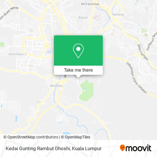 Kedai Gunting Rambut Dhoshi map