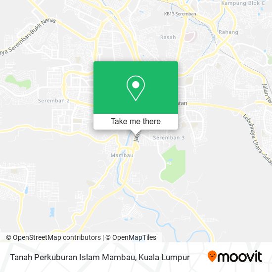 Tanah Perkuburan Islam Mambau map