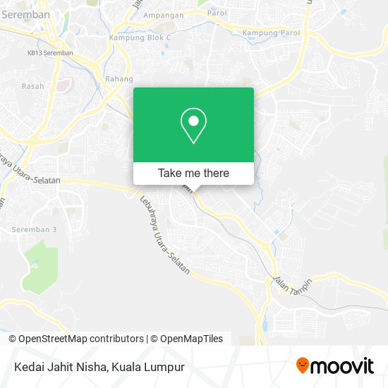 Kedai Jahit Nisha map