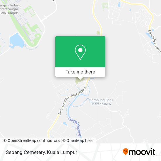 Sepang Cemetery map