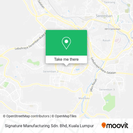 Signature Manufacturing Sdn. Bhd map