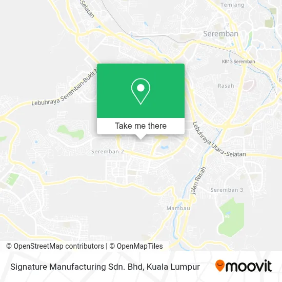 Signature Manufacturing Sdn. Bhd map