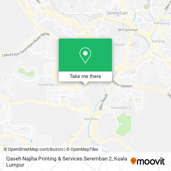 Qaseh Najiha Printing & Services Seremban 2 map