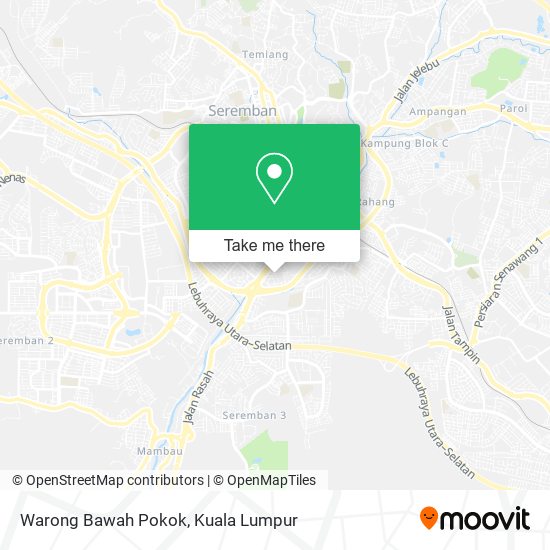 Warong Bawah Pokok map