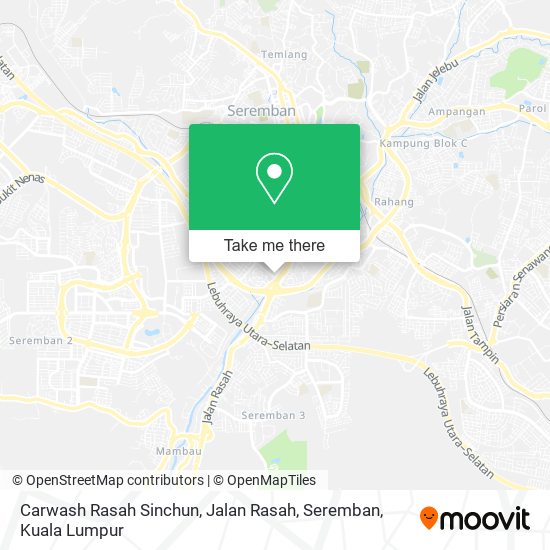 Carwash Rasah Sinchun, Jalan Rasah, Seremban map