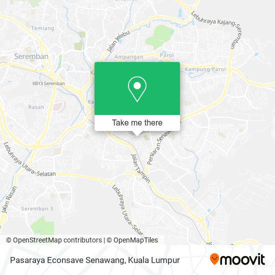 Peta Pasaraya Econsave Senawang