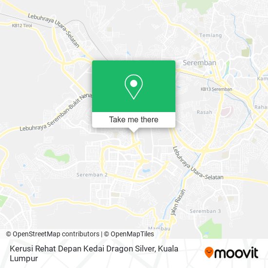 Kerusi Rehat Depan Kedai Dragon Silver map