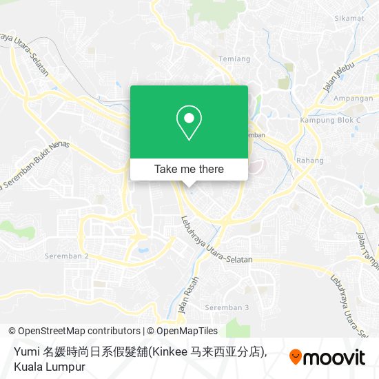 Yumi 名媛時尚日系假髮舖(Kinkee 马来西亚分店) map