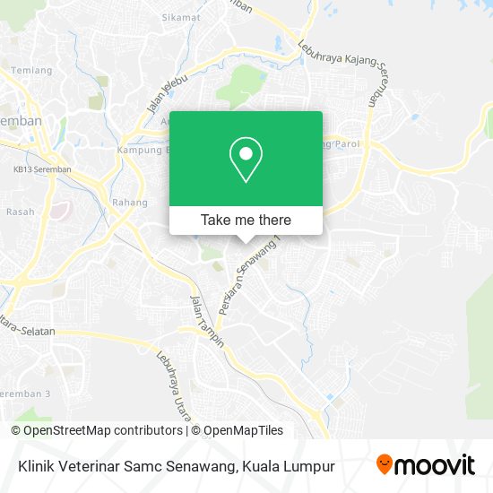 Klinik Veterinar Samc Senawang map