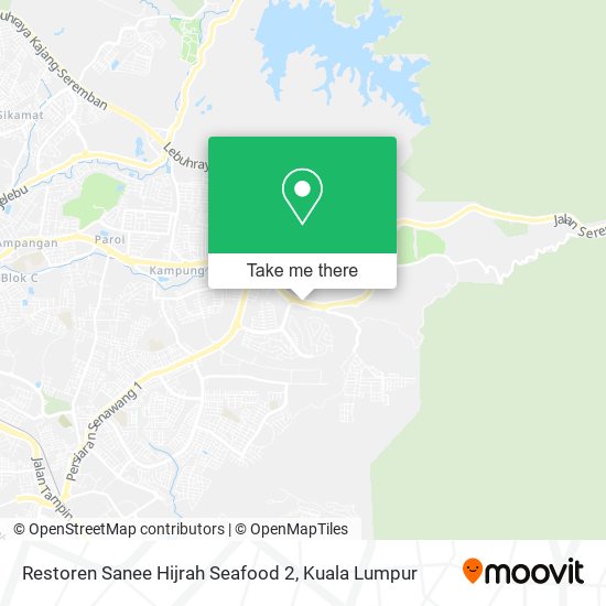 Peta Restoren Sanee Hijrah Seafood 2