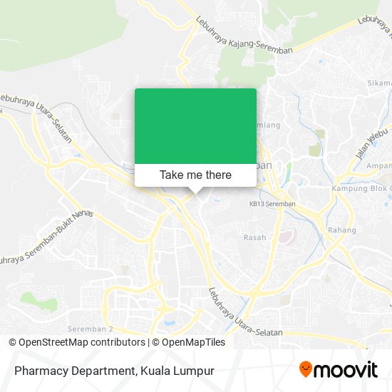 Pharmacy Department map