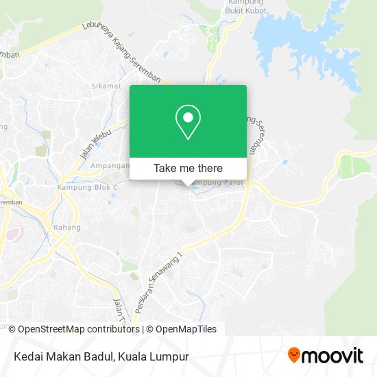 Kedai Makan Badul map