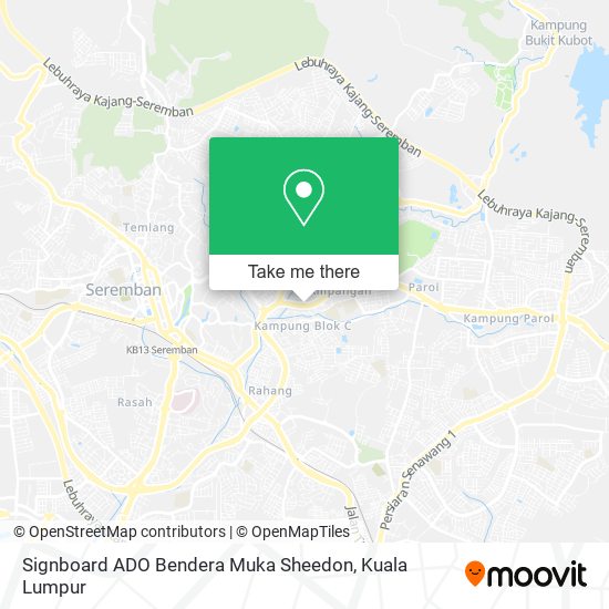 Peta Signboard ADO Bendera Muka Sheedon