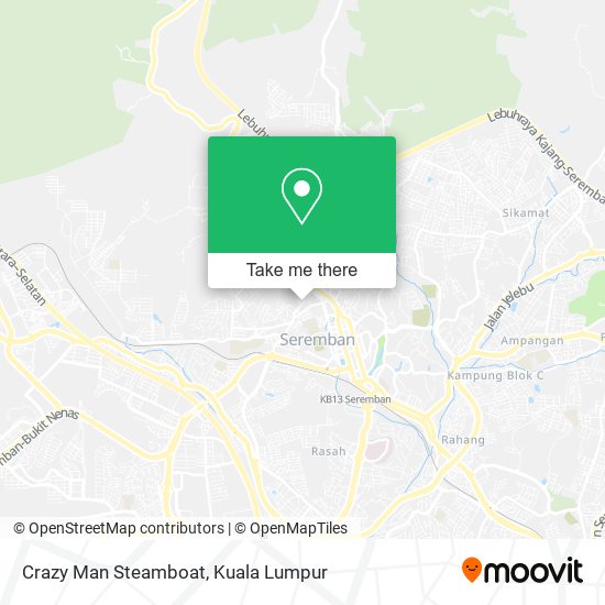 Crazy Man Steamboat map