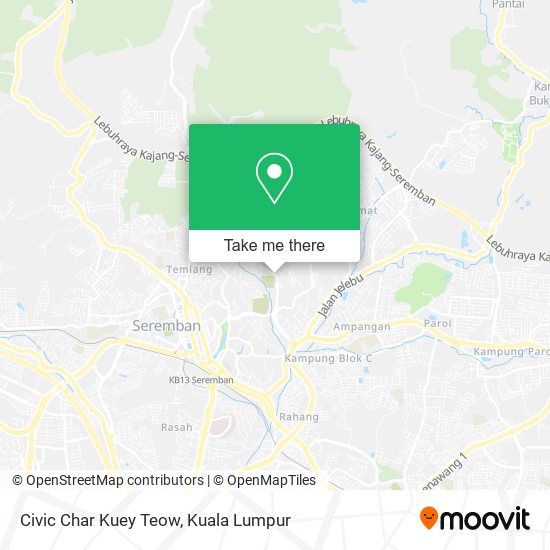 Civic Char Kuey Teow map