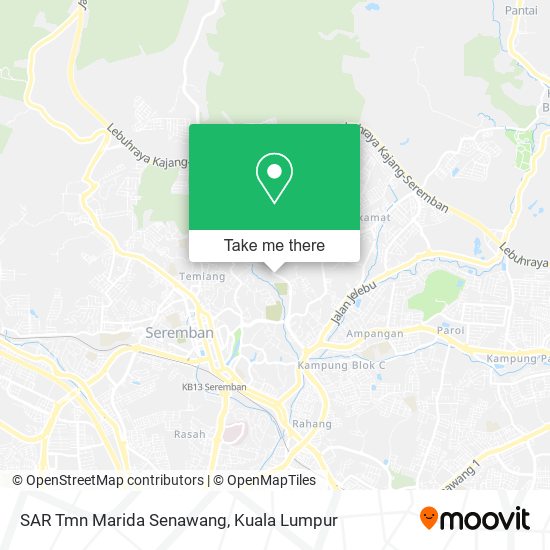 Peta SAR Tmn Marida Senawang