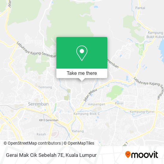 Gerai Mak Cik Sebelah 7E map