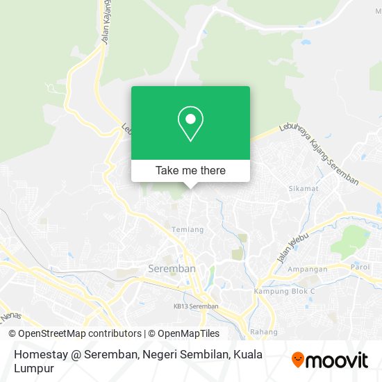 Peta Homestay @ Seremban, Negeri Sembilan