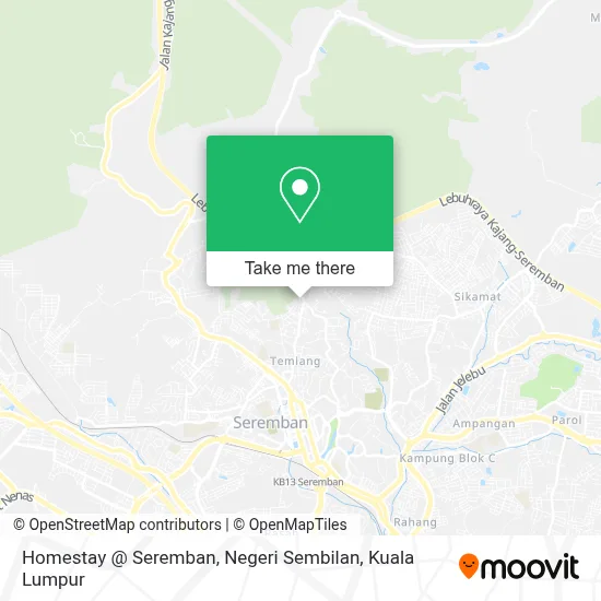 Homestay @ Seremban, Negeri Sembilan map