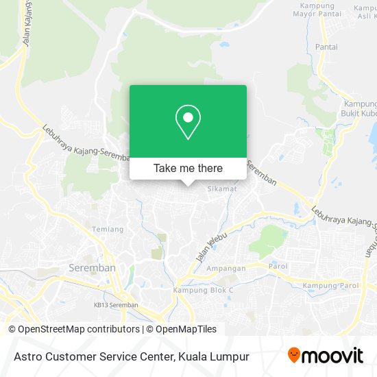 Peta Astro Customer Service Center