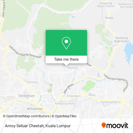 Amoy Seluar Cheetah map