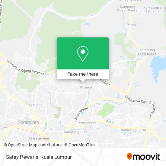 Satay Pewaris map