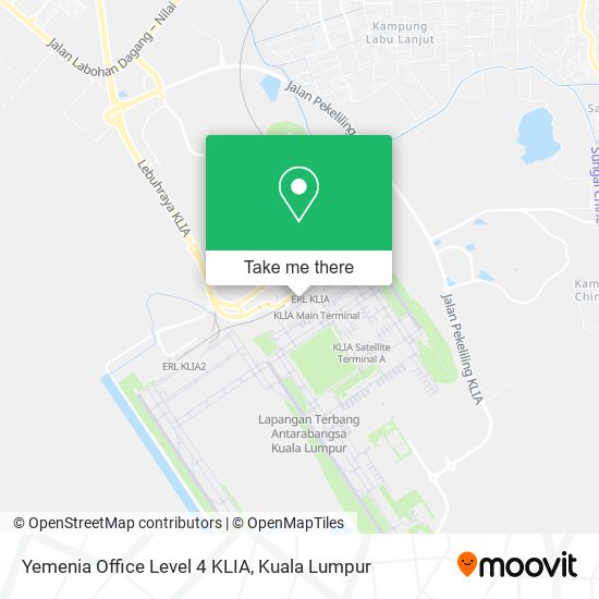 Yemenia Office Level 4 KLIA map