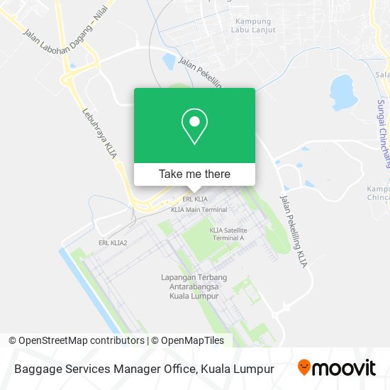 Baggage Services Manager Office map