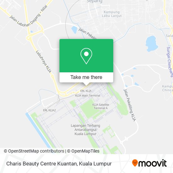 Peta Charis Beauty Centre Kuantan