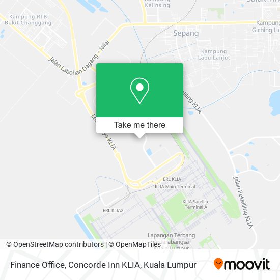 Finance Office, Concorde Inn KLIA map