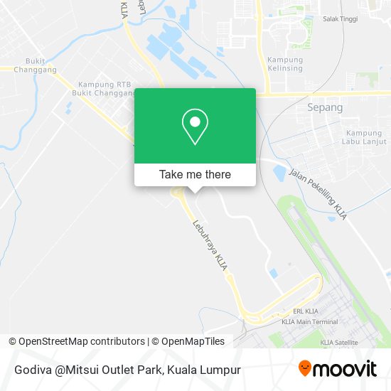 Godiva @Mitsui Outlet Park map