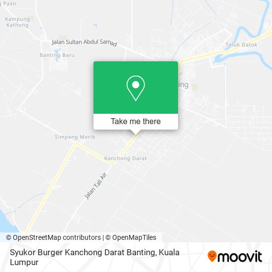 Peta Syukor Burger Kanchong Darat Banting