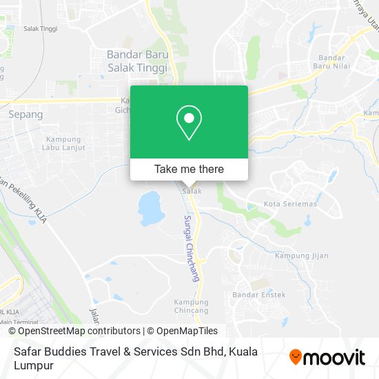 Peta Safar Buddies Travel & Services Sdn Bhd