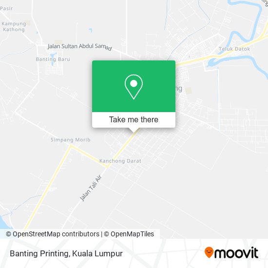 Banting Printing map