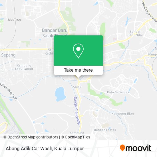 Peta Abang Adik Car Wash