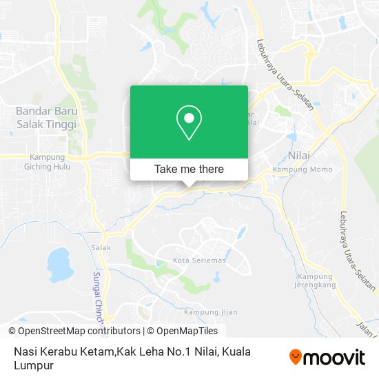 Nasi Kerabu Ketam,Kak Leha No.1 Nilai map