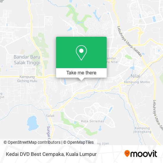 Kedai DVD Best Cempaka map