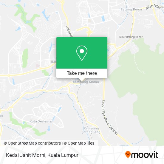 Kedai Jahit Morni map